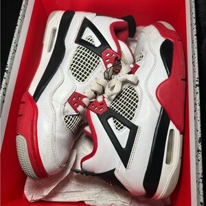 Jordan Kids Sneakers in Red, White, and Black